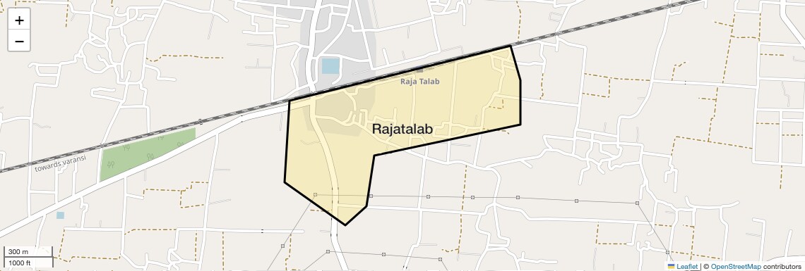 Location Map of Rajatalab, Varanasi