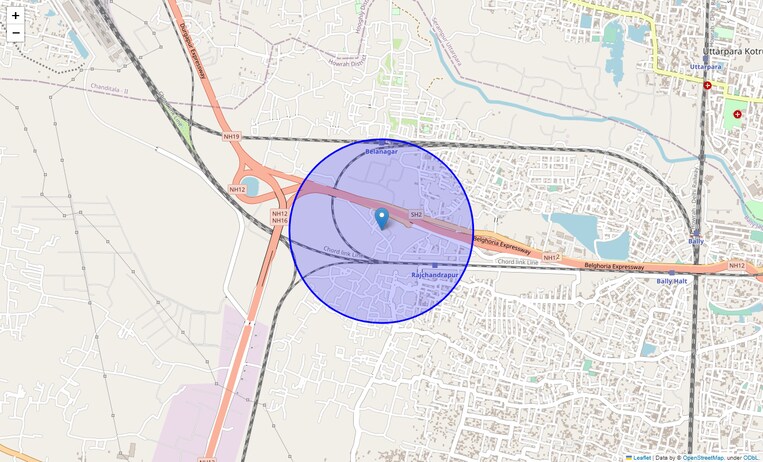 Location Map of Rajchandrapur