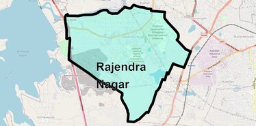 Location Map of Rajendra Nagar, Hyderabad