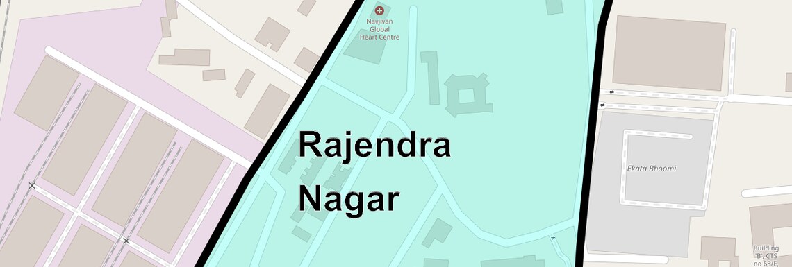 Location Map of Rajendra Nagar, Mumbai