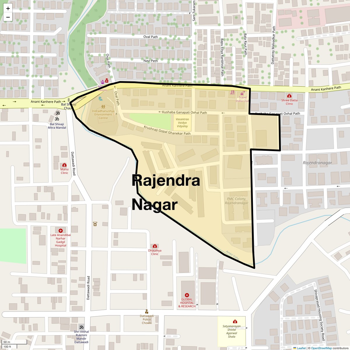Rajendra Nagar Map