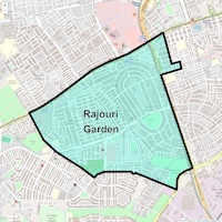 Rajouri Garden Map