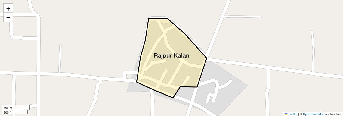 Location Map of Rajpur Kalan, Faridabad