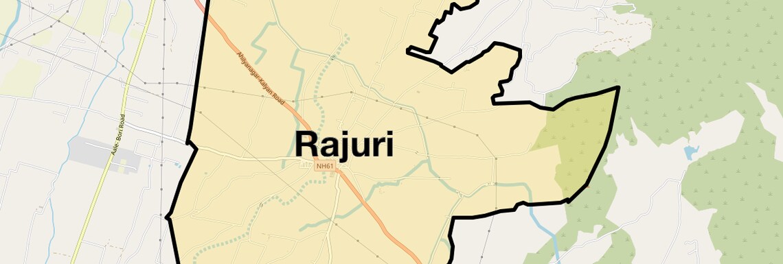 Location Map of Rajuri, Pune