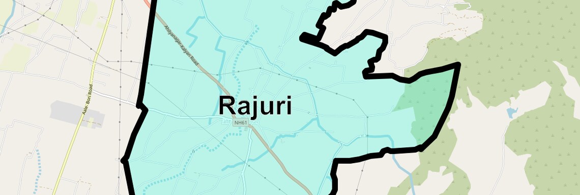 Location Map of Rajuri, Pune