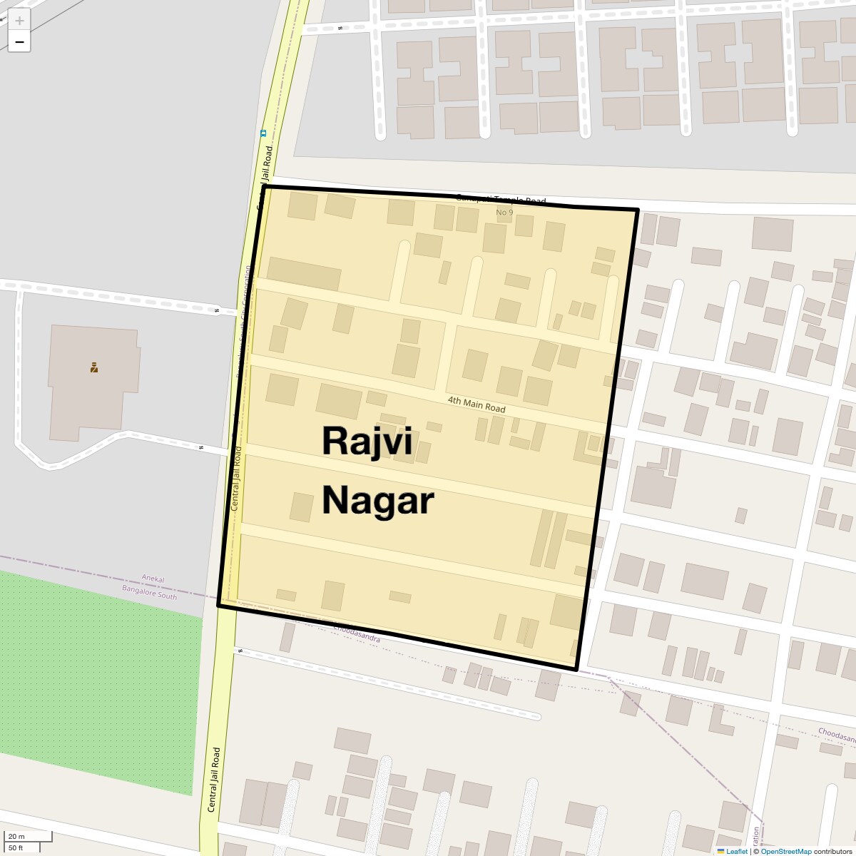 Check Time Travel of Rajvi Nagar, Bangalore