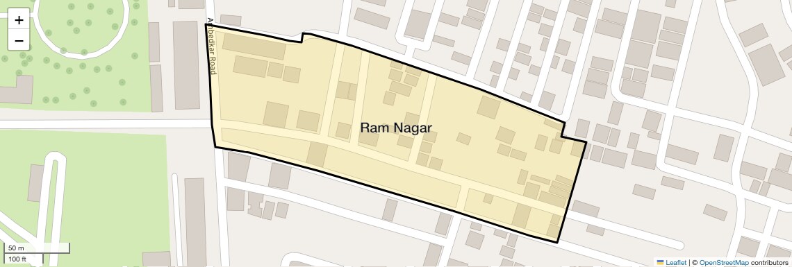 Location Map of Ram Nagar, Ghaziabad