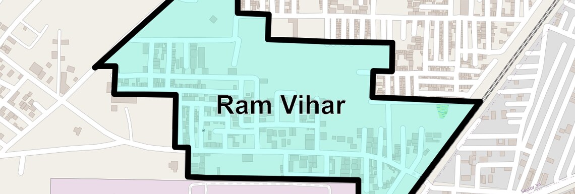 Location Map of Ram Vihar, Gurgaon