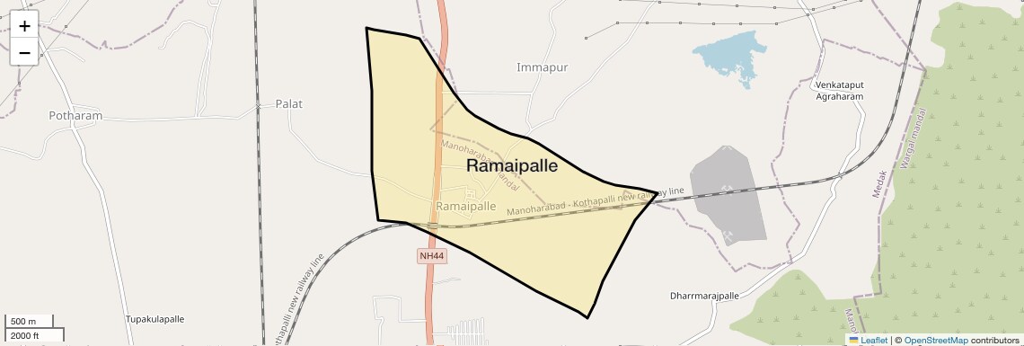 Location Map of Ramaipalle, Hyderabad