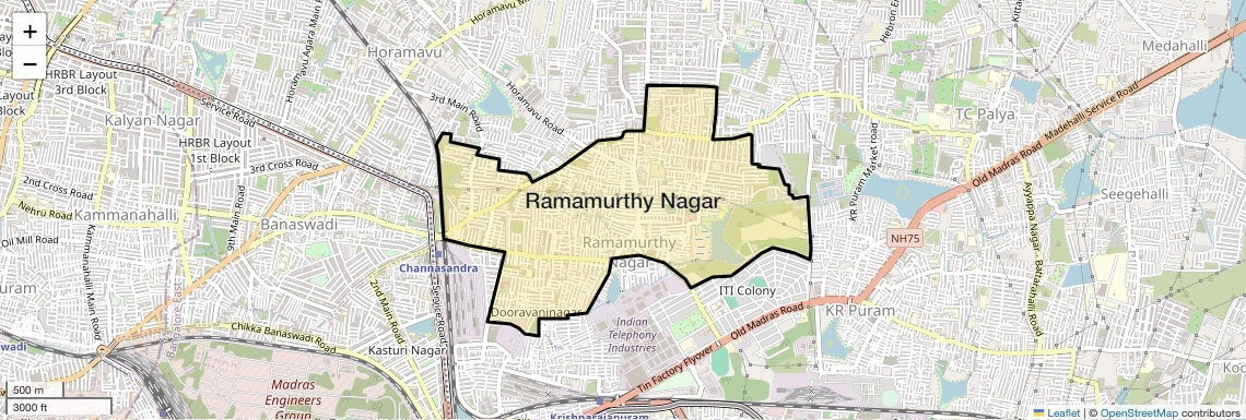 Check Time Travel of Ramamurthy Nagar, Bangalore