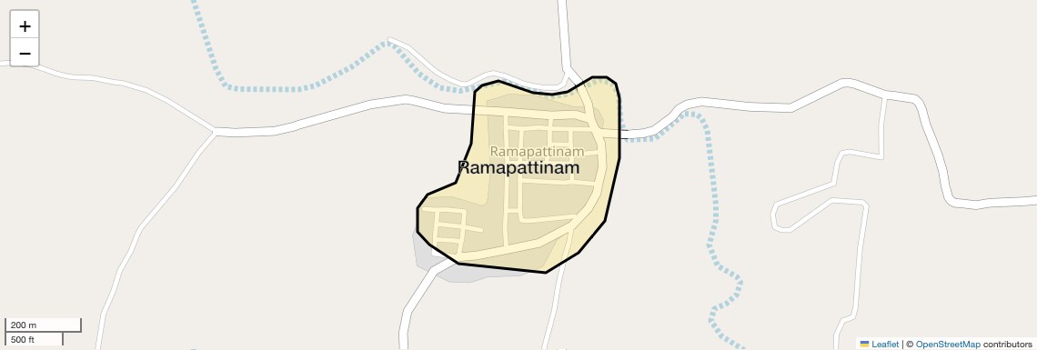 Location Map of Ramapattinam, Coimbatore