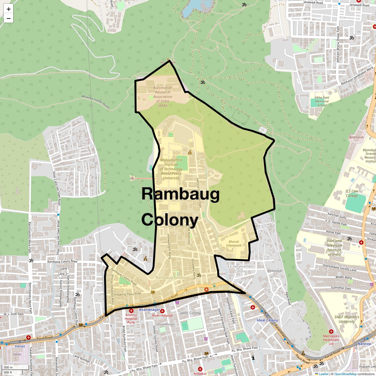 Check Time Travel of Rambaug Colony, Pune