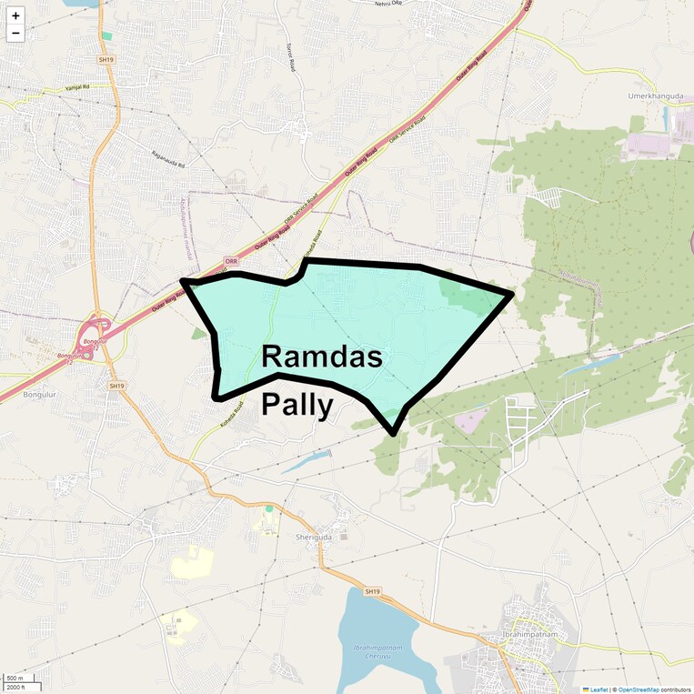 Location Map of Ramdas Pally