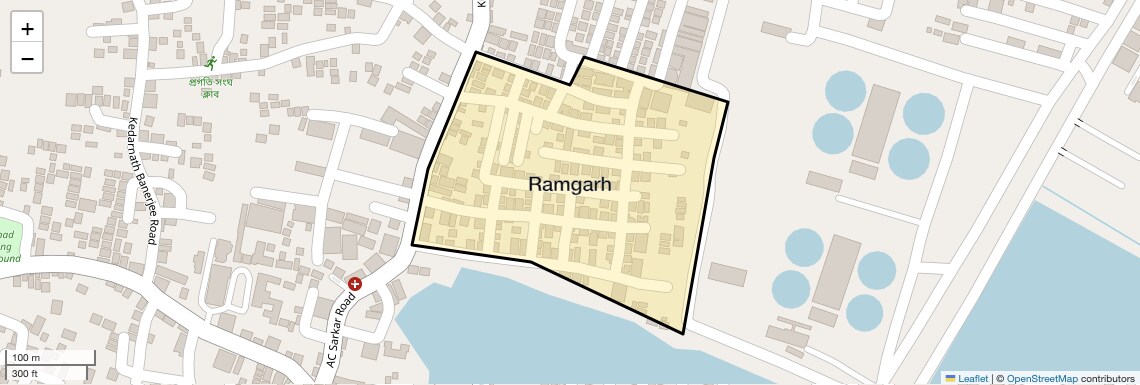 Location Map of Ramgarh, Kolkata