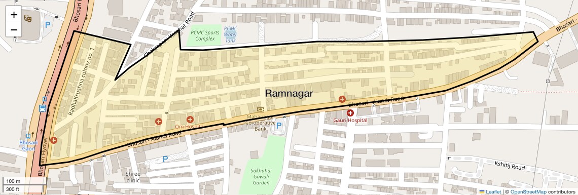 Location Map of Ramnagar, Pune