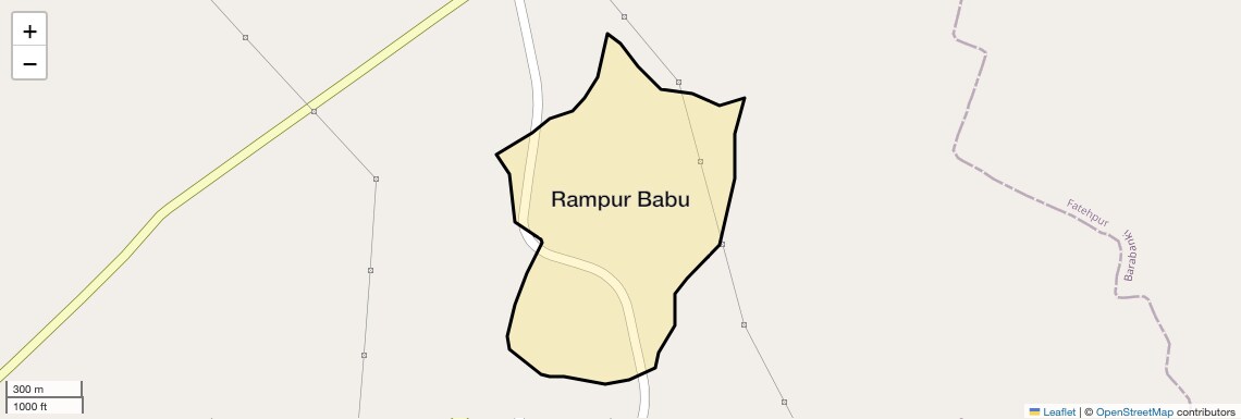Location Map of Rampur Babu, Lucknow