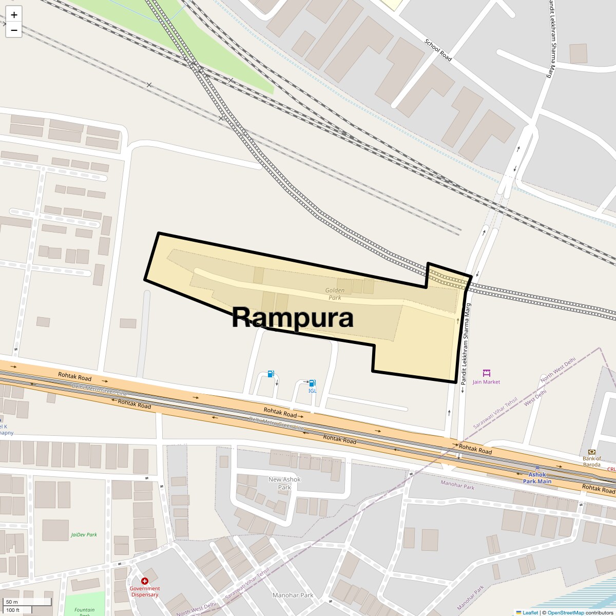 Check Time Travel of Rampura, Delhi