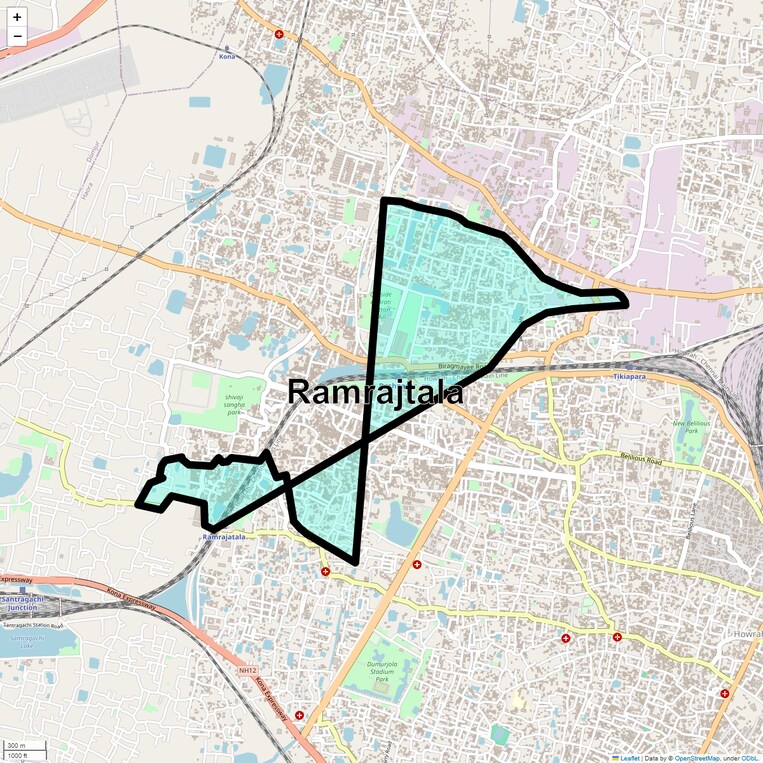 Location Map of Ramrajtala