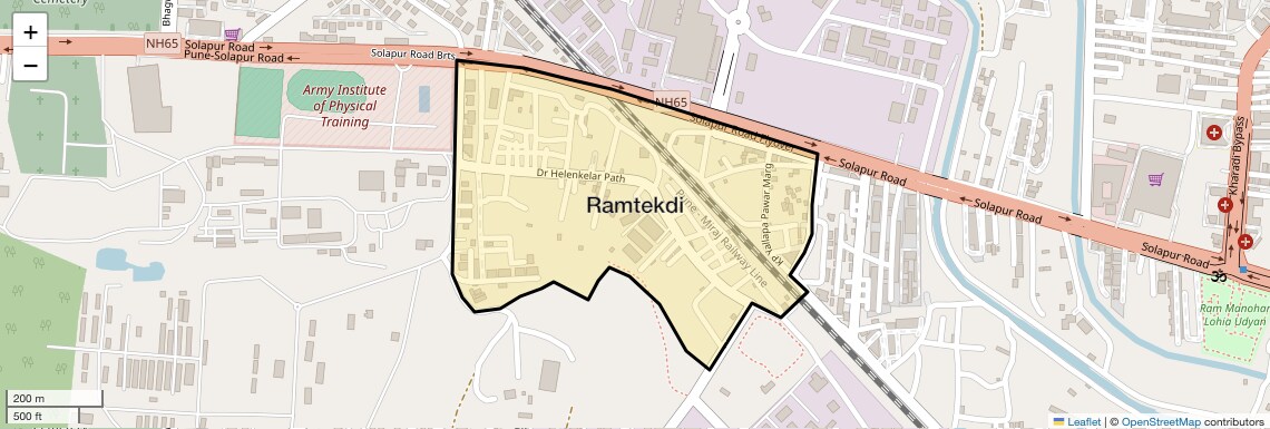 Location Map of Ramtekdi, Pune