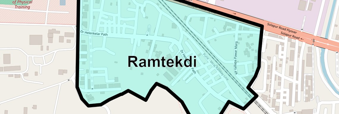 Location Map of Ramtekdi, Pune