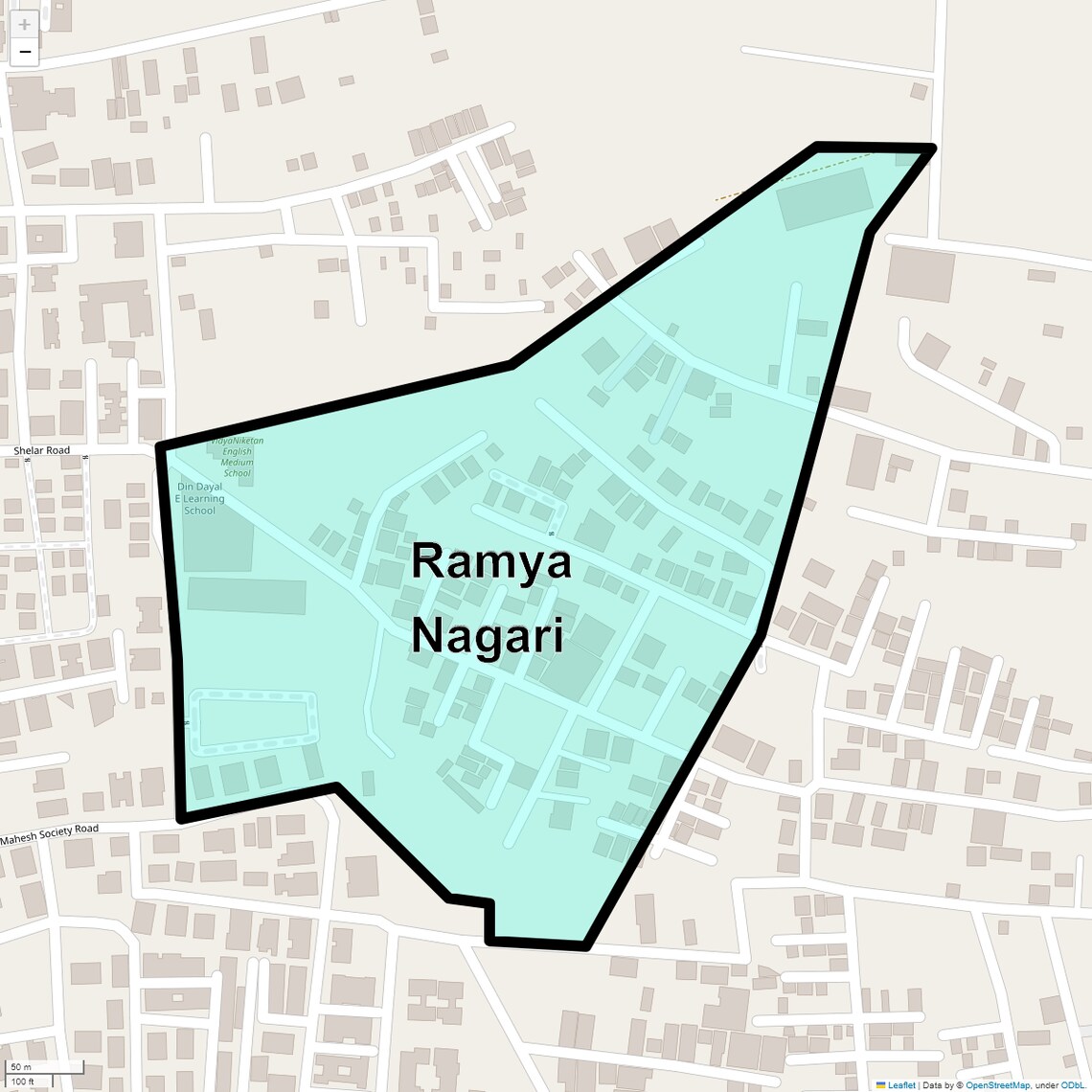 Location Map of Ramya Nagari, Pune