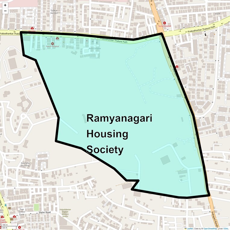 Location Map of Ramyanagari Housing Society