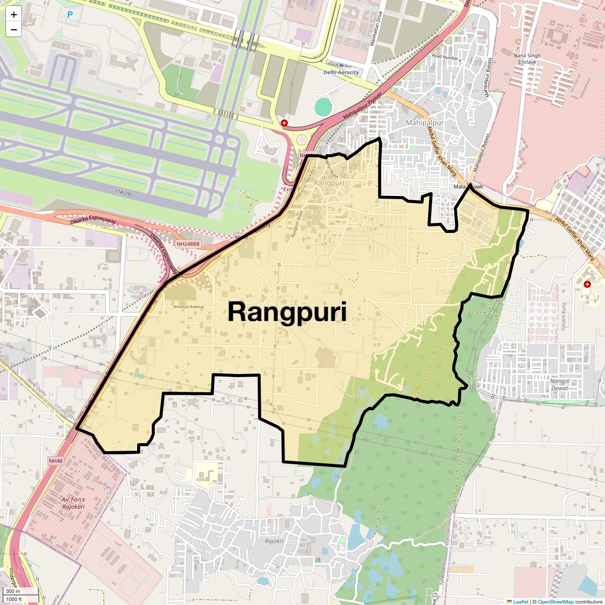 Check Time Travel of Rangpuri, Delhi