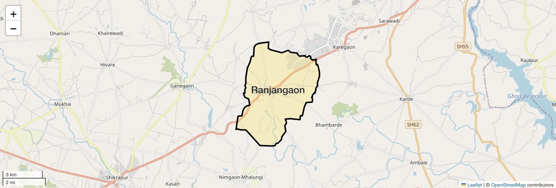 Ranjangaon Map