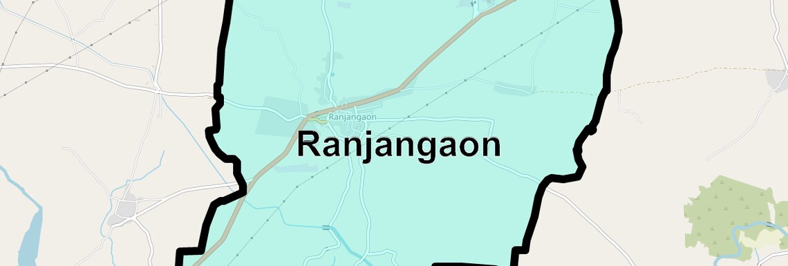 Location Map of Ranjangaon, Pune