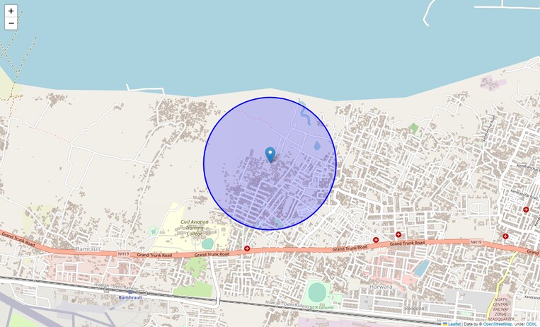 Location Map of Rasoolpur Madiyadeeh Uparhar