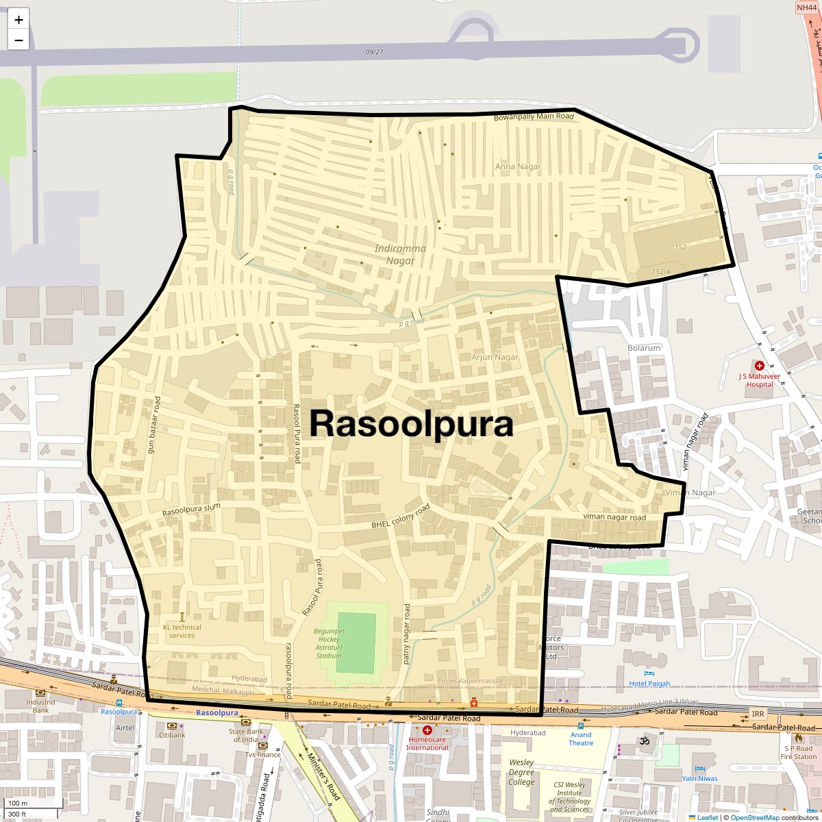 Check Time Travel of Rasoolpura, Hyderabad