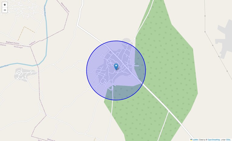 Location Map of Rasulpur Dhaulri Village