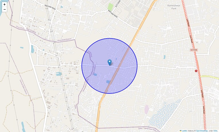 Location Map of Rati Ram Marg