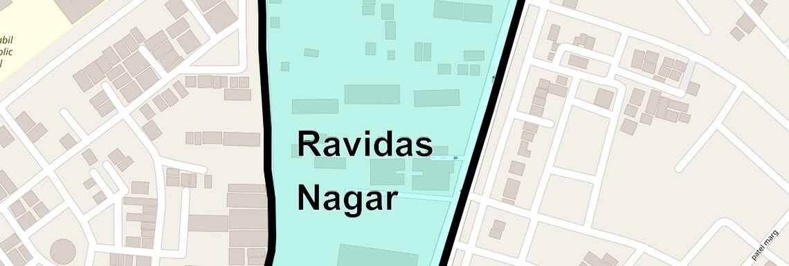 Location Map of Ravidas Nagar, Ghaziabad