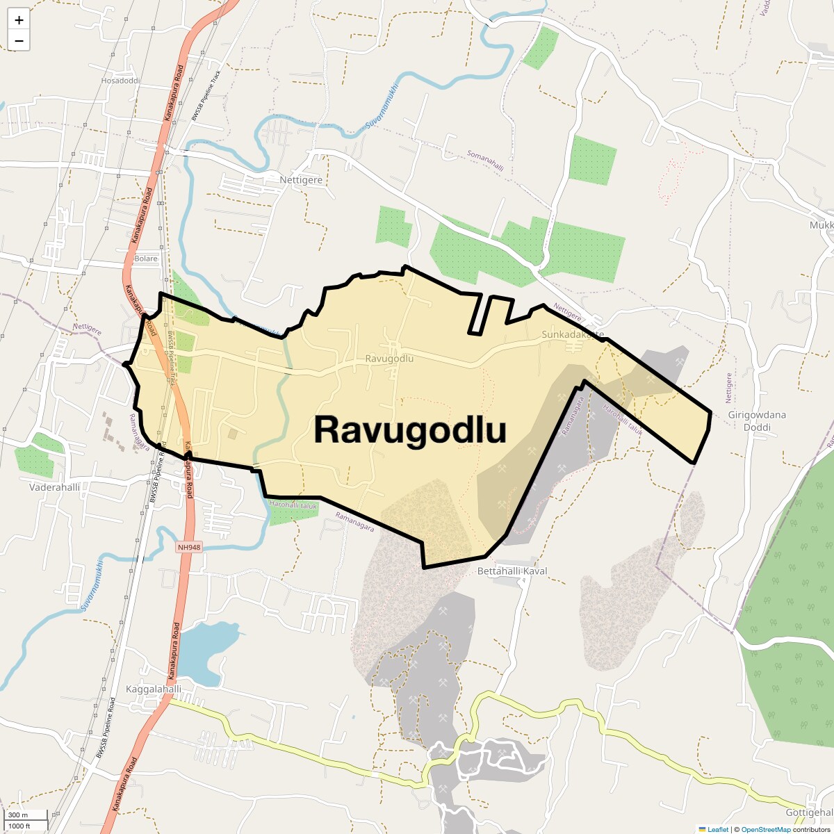 Ravugodlu Map