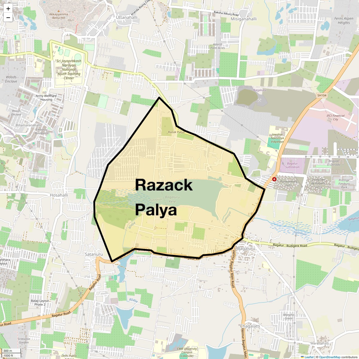 Check Time Travel of Razack Palya, Bangalore