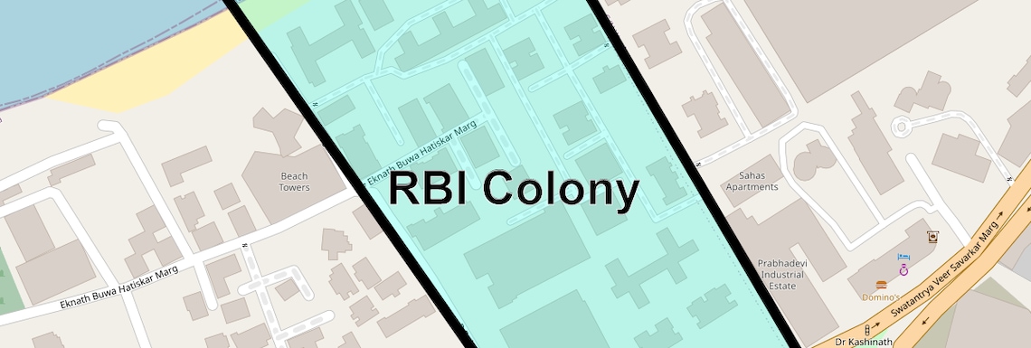 Location Map of Rbi Colony, Mumbai