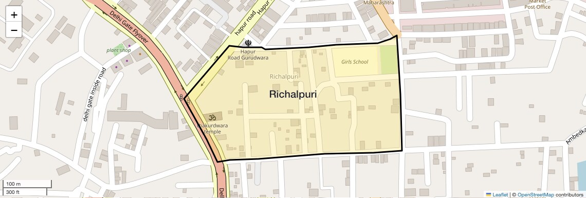 Location Map of Richalpuri, Ghaziabad