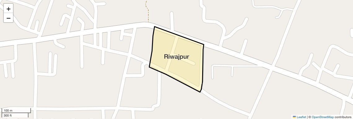 Location Map of Riwajpur, Faridabad