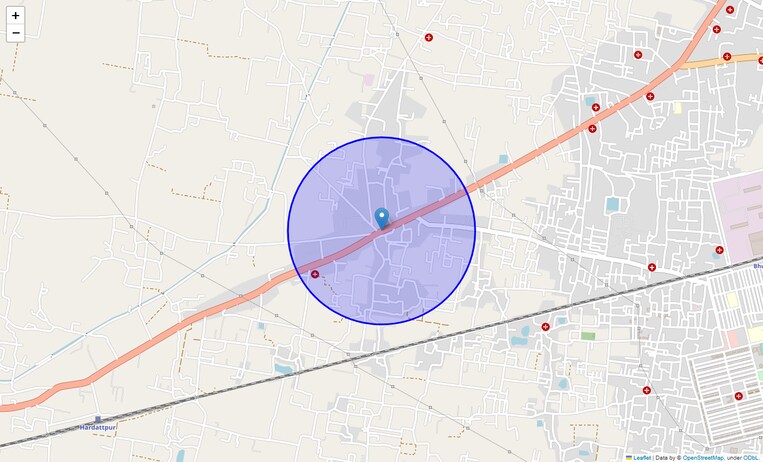 Location Map of Rohania