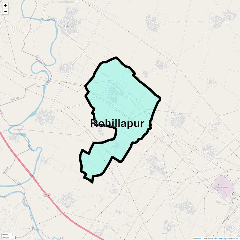Location Map of Rohillapur