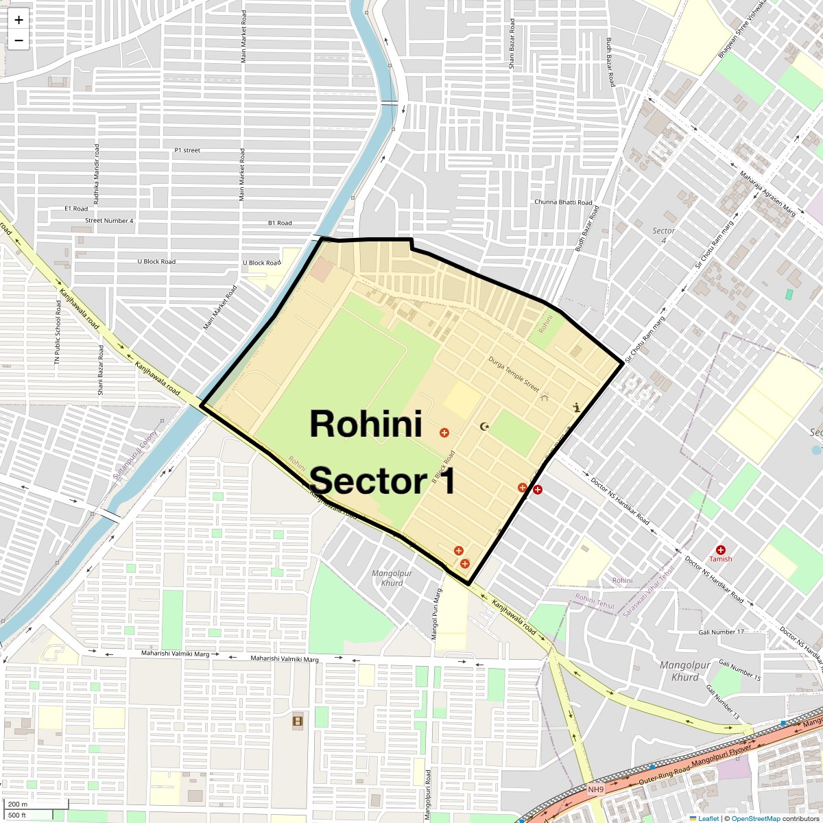 Check Time Travel of Rohini Sector 1, Delhi
