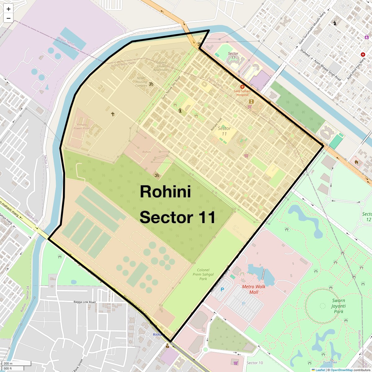 Check Time Travel of Rohini Sector 11, Delhi
