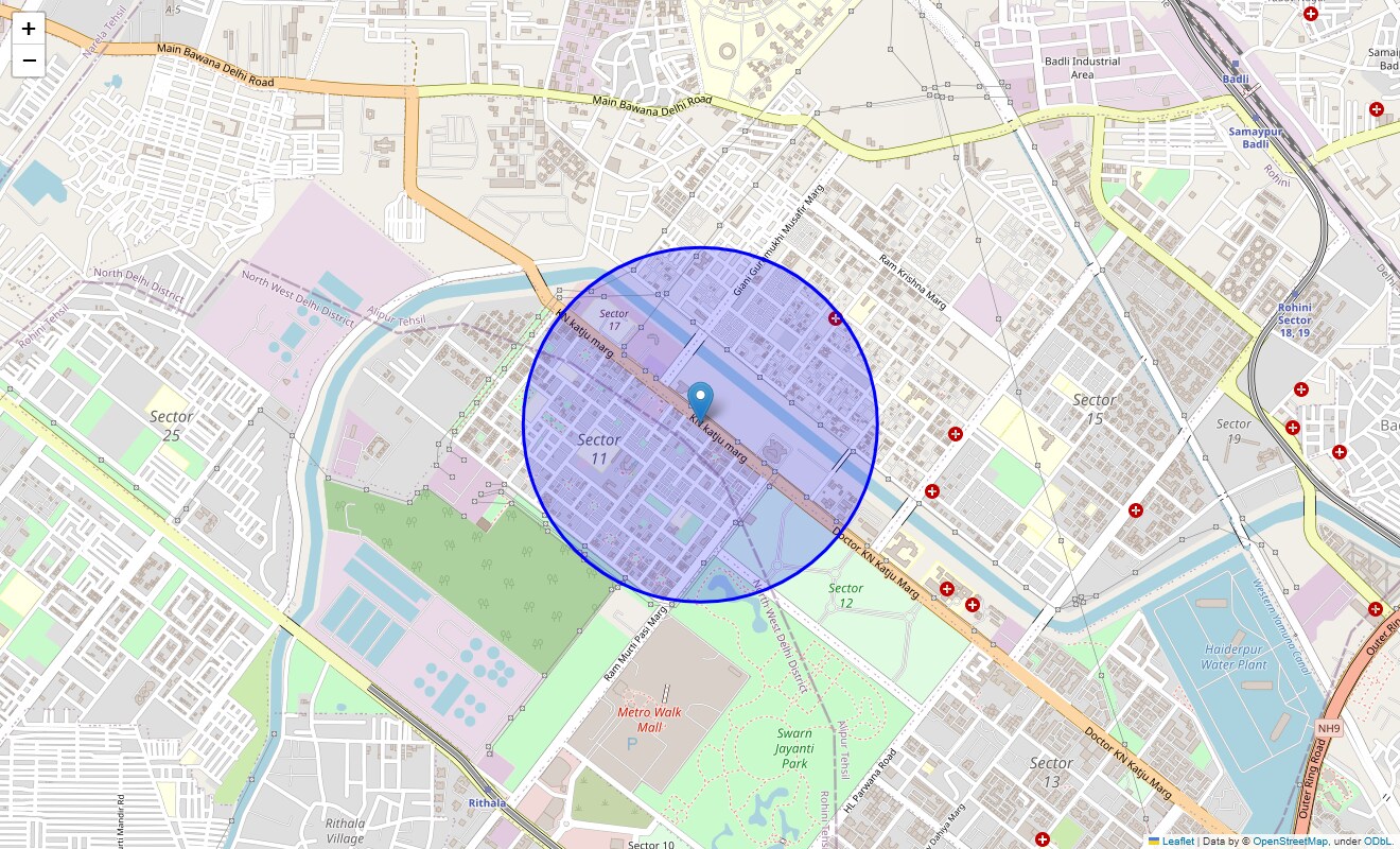 Rohini Sector 11 Map