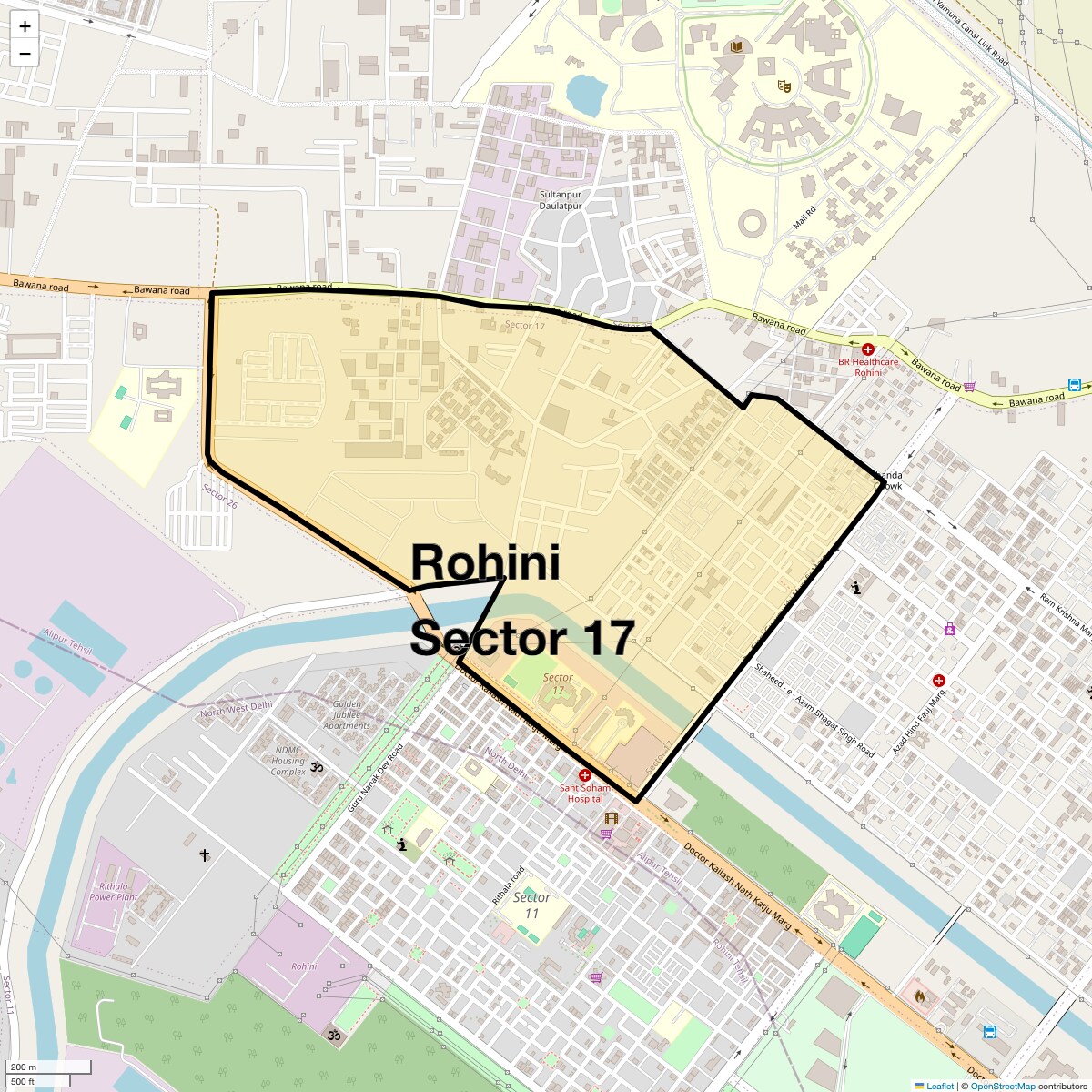 Check Time Travel of Rohini Sector 17, Delhi