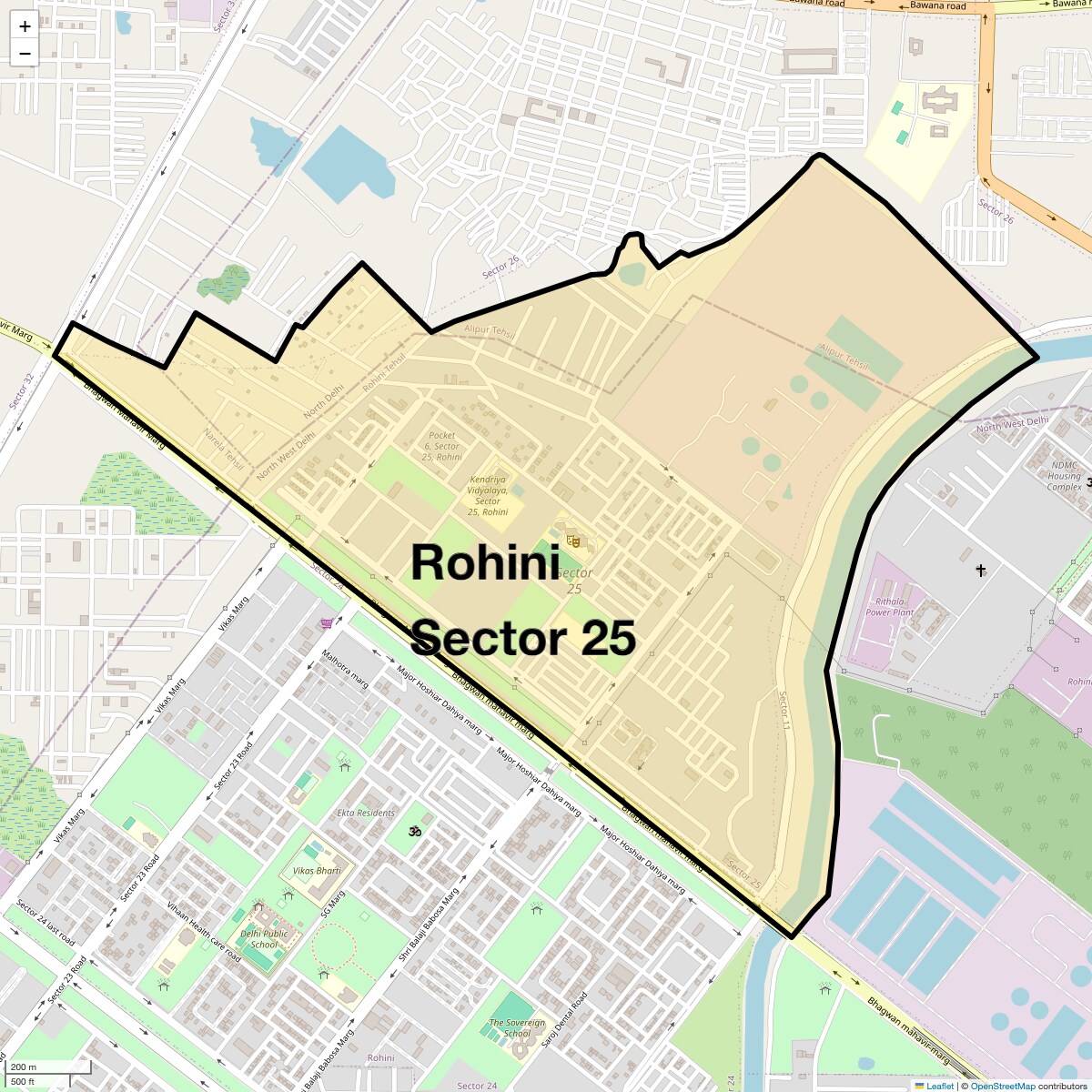 Check Time Travel of Rohini Sector 25, Delhi