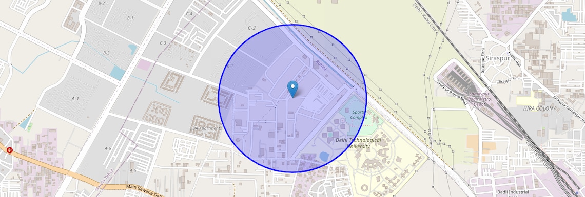 Location Map of Rohini Sector 27, Delhi