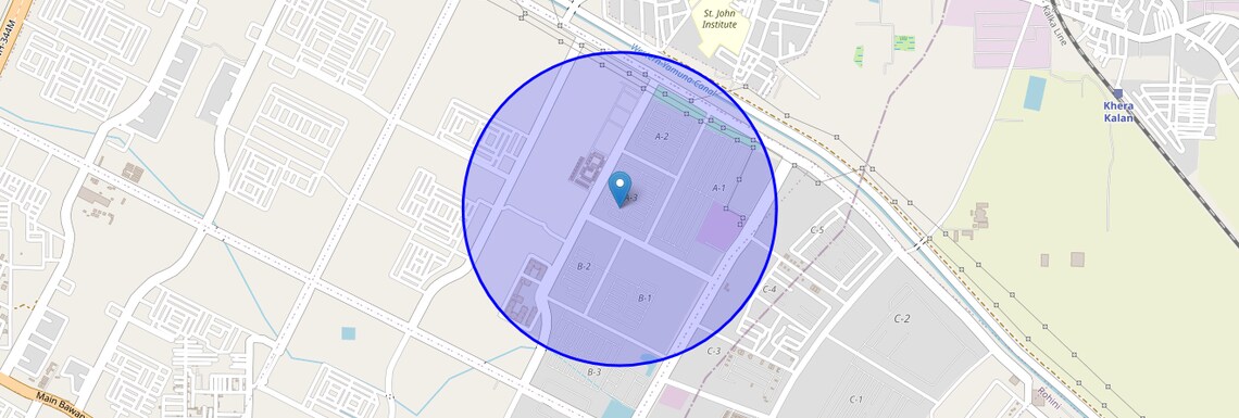 Location Map of Rohini Sector 29, Delhi