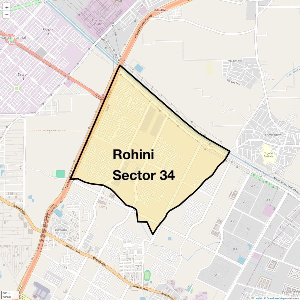 Check Time Travel of Rohini Sector 34, Delhi