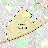 Rohini Sector 8 Map